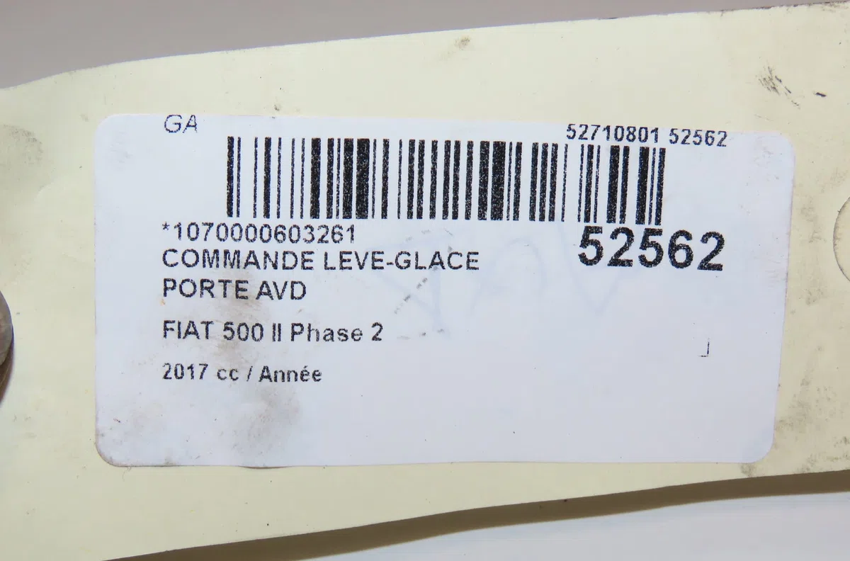 Commande lève-glace porte avant droite Abarth 500 - 595 - 695 1.4 (312.axz11) (2016) occasion — photo 4