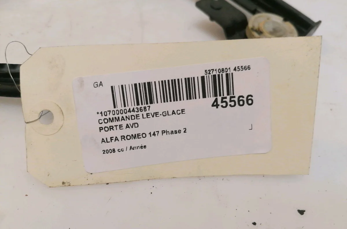 Commande lève-glace porte avant droite Alfa romeo 147 (937_) 1.9 jtdm 16v (937.axn1b, 937.axz1b) (2008-2010) occasion — photo 3