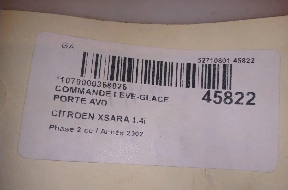 Commande lève-glace porte avant droite Citroen XSARA (N1) 1.4 i (1997-2005) occasion — photo 4