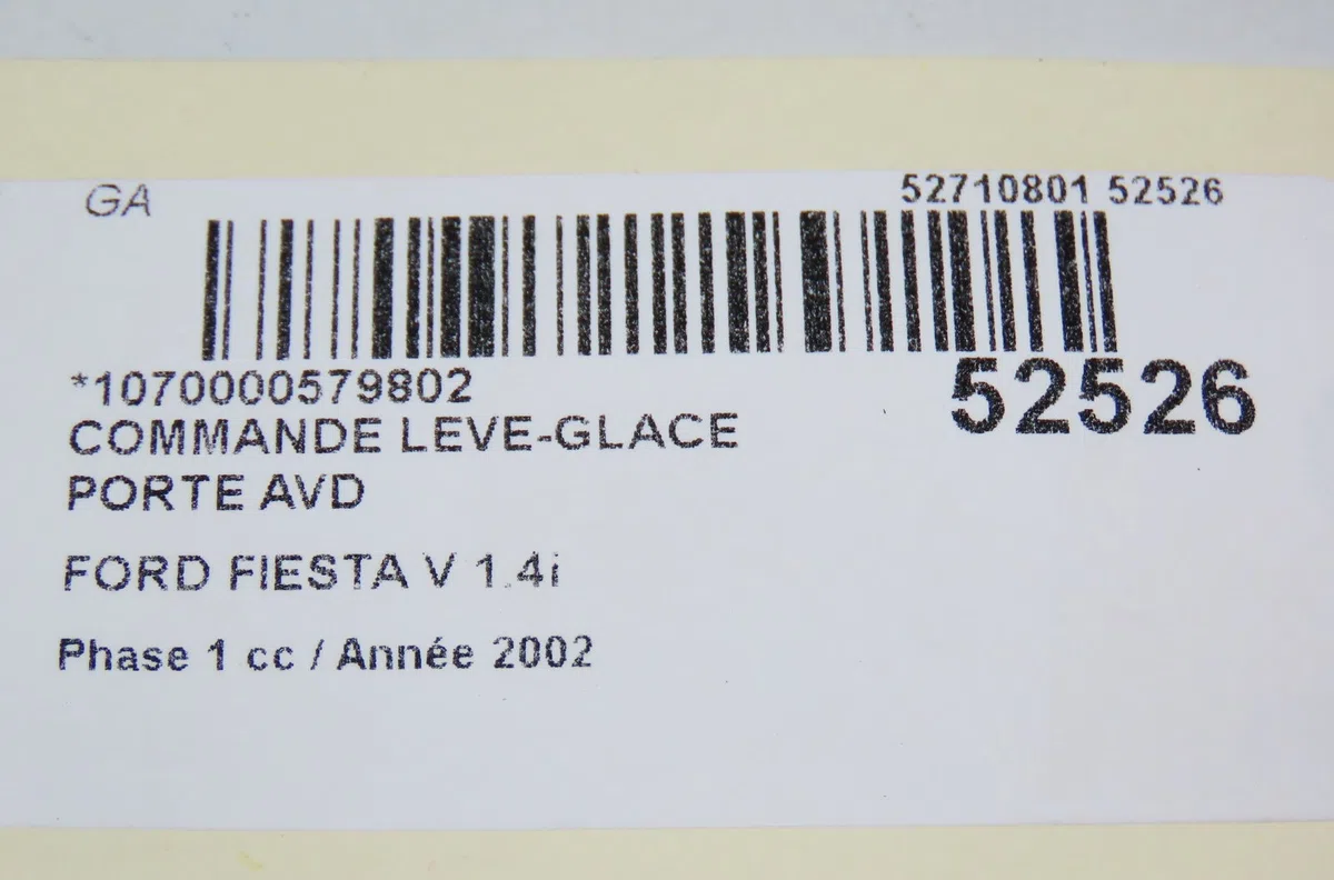 Commande lève-glace porte avant droite Ford FIESTA V (JH_, JD_) 1.4 16v (2001-2008) 5 portes occasion — photo 4