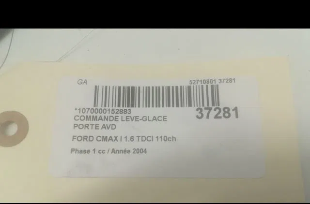 Commande lève-glace porte avant droite Ford FOCUS C-MAX (DM2) 1.6 tdci (2003-2007) occasion — photo 3
