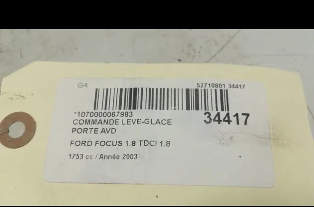 Commande lève-glace porte avant droite Ford FOCUS I Clipper (DNW) 1.8 tdci (2001-2004) occasion — photo 4
