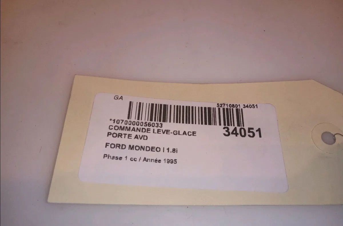 Commande lève-glace porte avant droite Ford MONDEO I (GBP) 1.8 i 16v (1993-1996) occasion — photo 4