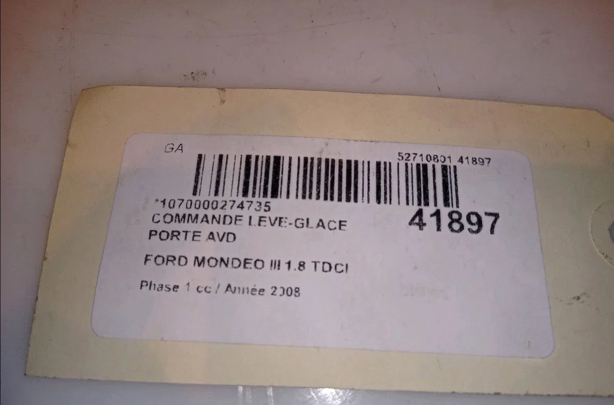 Commande lève-glace porte avant droite Ford MONDEO IV (BA7) 1.8 tdci (2007-2015) occasion — photo 4