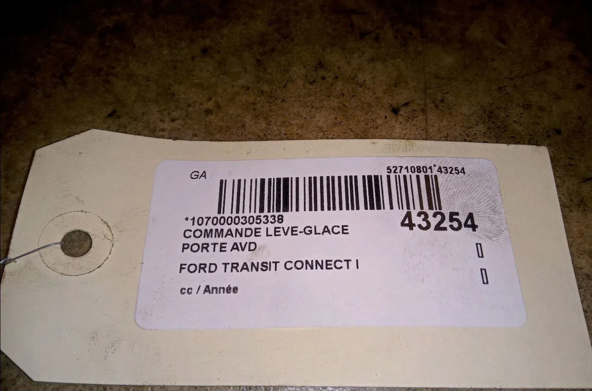 Commande lève-glace porte avant droite Ford TRANSIT CONNECT (P65_, P70_, P80_) 1.8 tdci (2002-2013) 3 portes occasion — photo 3