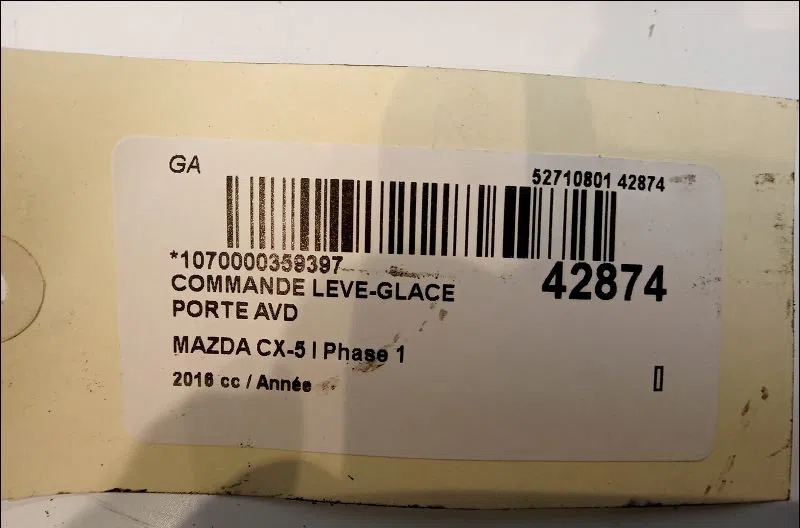 Commande lève-glace porte avant droite Mazda CX-5 (KE, GH) 2.2 d awd (ke102) (2012-2017) 5 portes occasion — photo 4