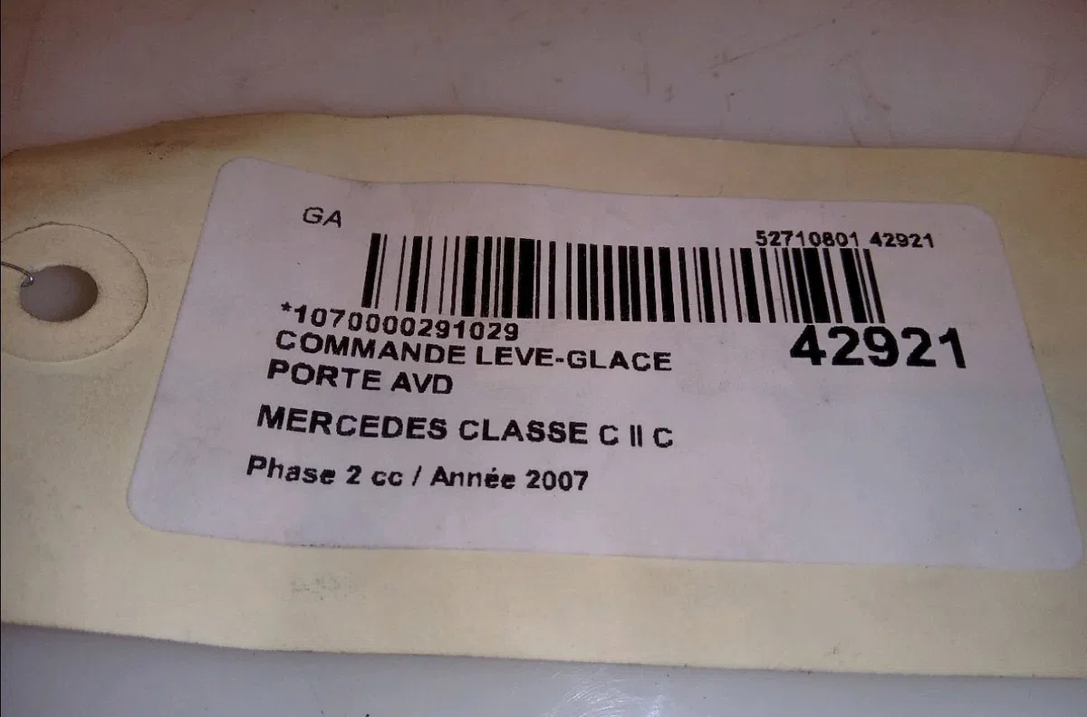 Commande lève-glace porte avant droite Mercedes-benz CLASSE C Coupe Sport (CL203) C 200 cdi (203.707) (2003-2008) occasion — photo 4