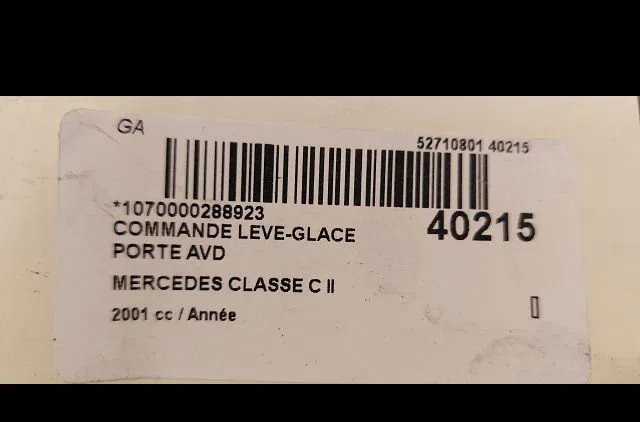 Commande lève-glace porte avant droite Mercedes-benz CLASSE C (W203) C 220 cdi (203.006) (2000-2007) occasion — photo 3