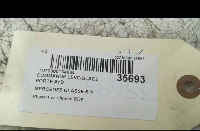 Commande lève-glace porte avant droite Mercedes-benz CLASSE S (W220) S 600 (220.878, 220.178) (2000-2005) occasion — photo 3