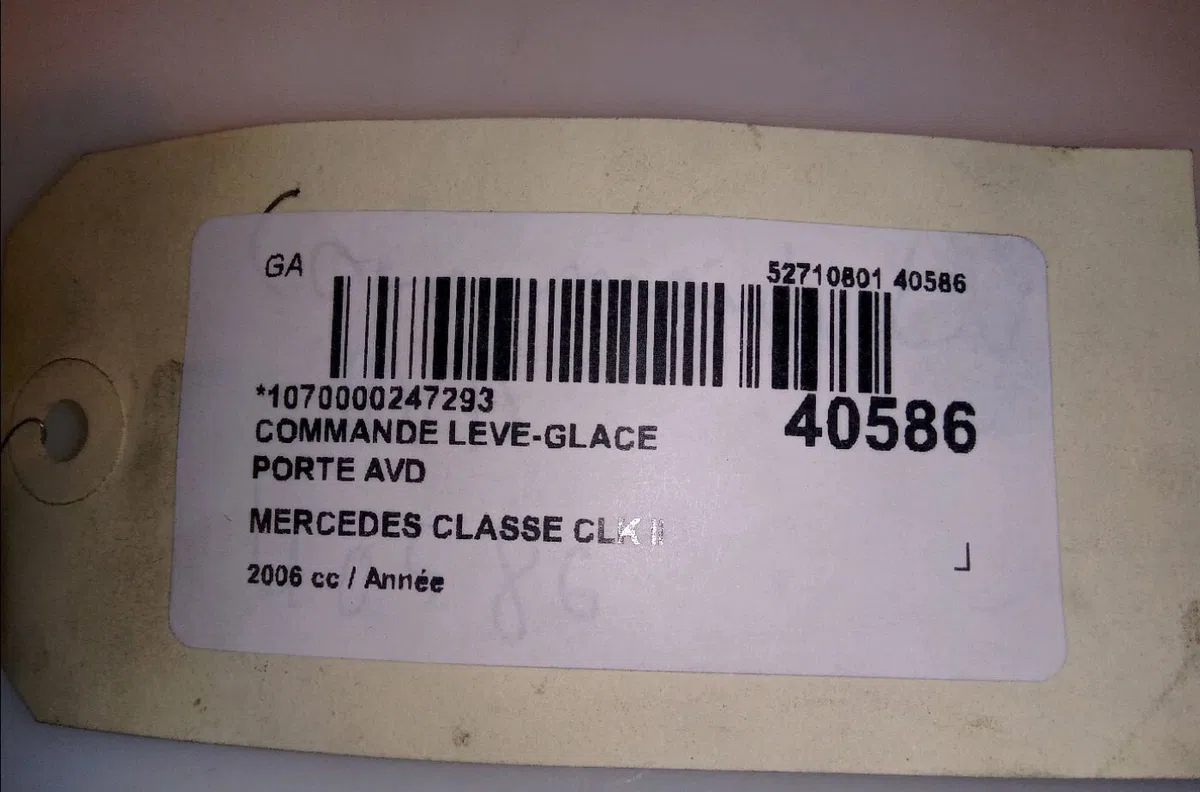 Commande lève-glace porte avant droite Mercedes-benz CLK Décapotable (A209) Clk 320 cdi (209.420) (2005-2010) occasion — photo 4