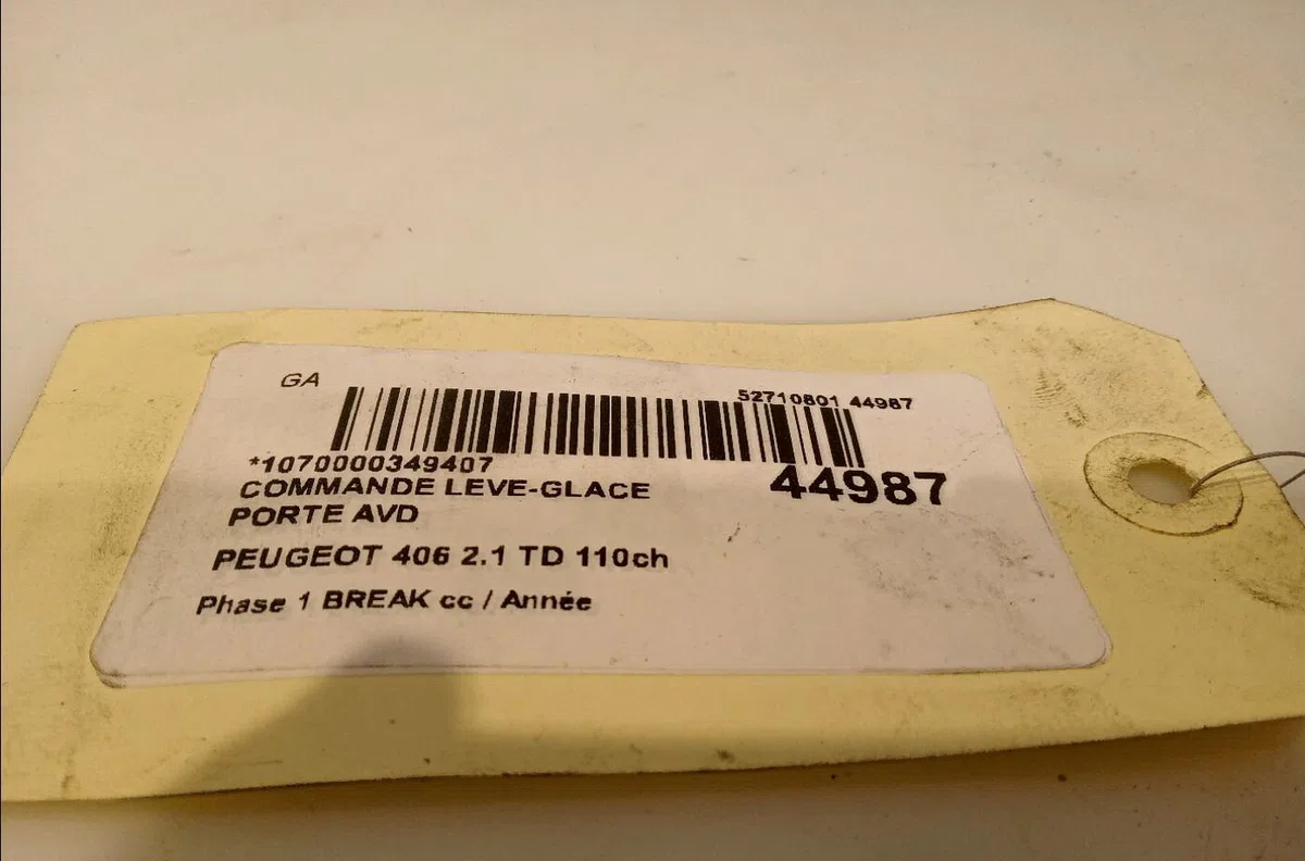 Commande lève-glace porte avant droite Peugeot 406 Break (8E-F) 2.1 td 12v (1996-2004) occasion — photo 4