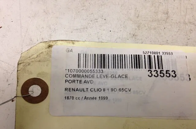 Commande lève-glace porte avant droite Renault CLIO II (BB_, CB_) 1.9 d (b-cb0e, bb0j) (1998-2005) occasion — photo 3