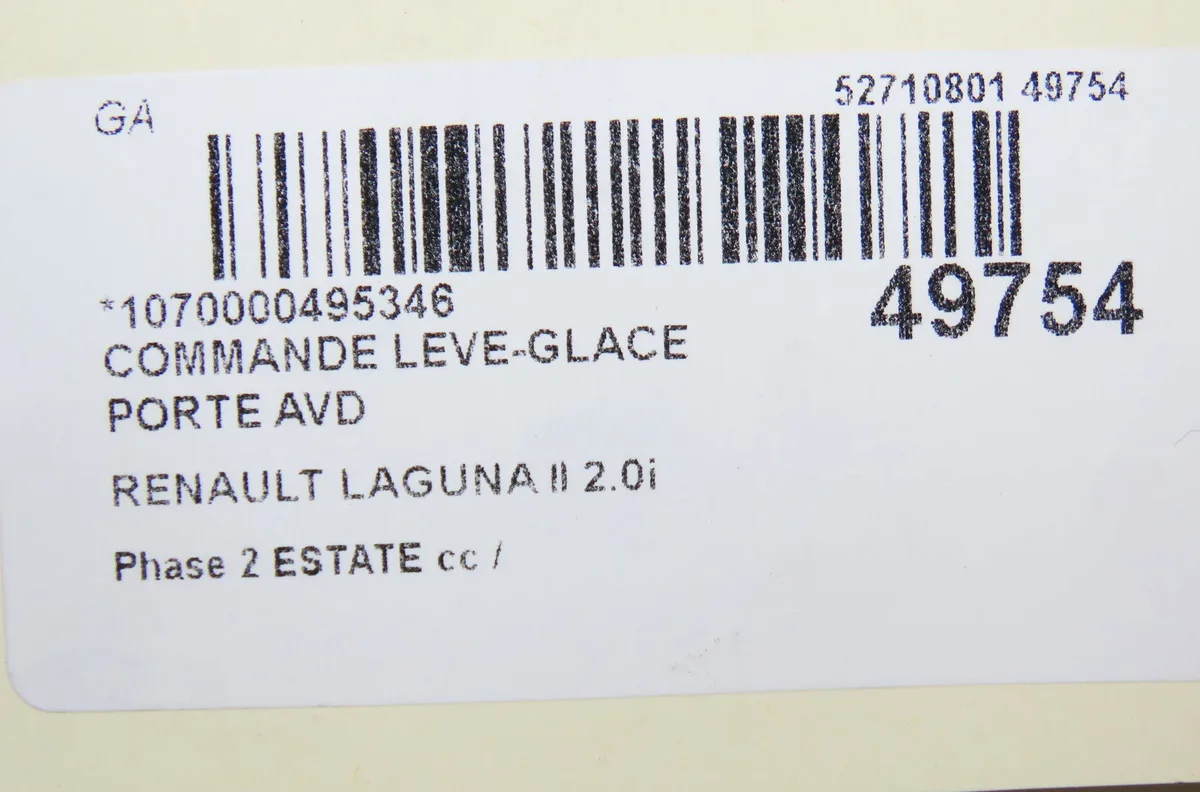 Commande lève-glace porte avant droite Renault LAGUNA II Grandtour (KG0-1_) 2.0 16v (kg00, kg0k, kg0w, kg0p) (2002-2007) occasion — photo 4