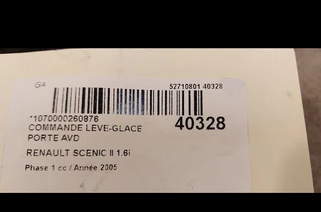 Commande lève-glace porte avant droite Renault SCÉNIC II (JM0-1_) 1.6 16v (jm1r) (2005-2008) occasion — photo 3