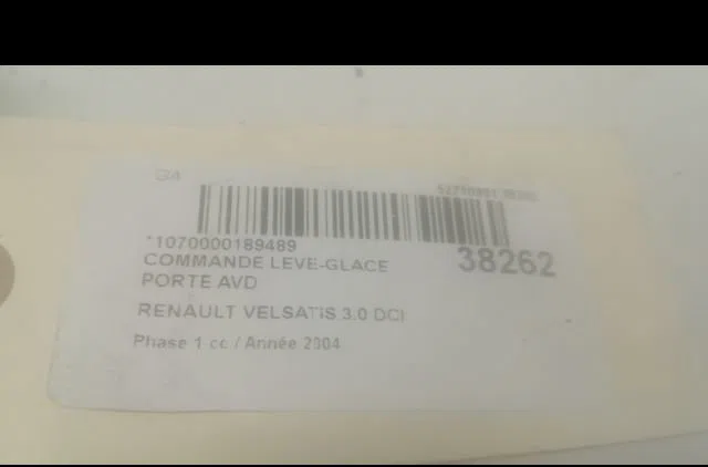 Commande lève-glace porte avant droite Renault VEL SATIS (BJ0_) 3.0 dci (bj0j, bj0n) (2002-2006) occasion — photo 3