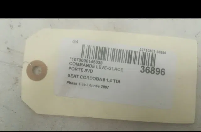 Commande lève-glace porte avant droite Seat CORDOBA (6L2) 1.4 tdi (2002-2005) occasion