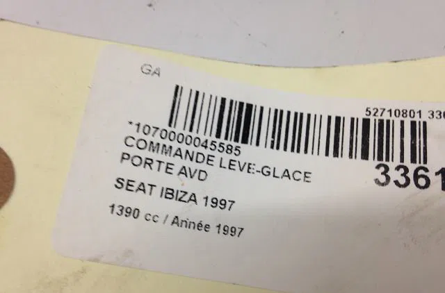Commande lève-glace porte avant droite Seat IBIZA II (6K1) 1.4 i (1993-2002) occasion — photo 4