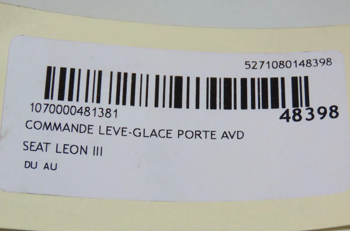 Commande lève-glace porte avant droite Seat LEON (KL1) 1.5 etsi (2019) occasion — photo 4