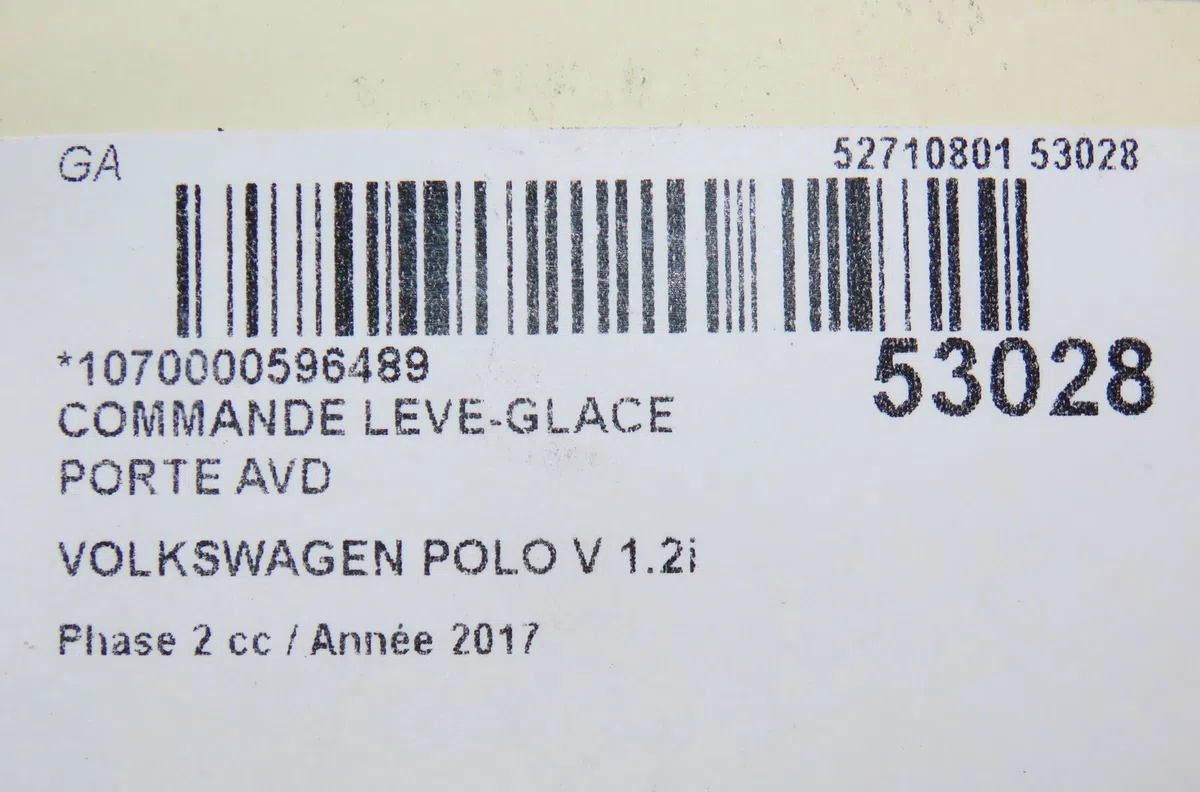 Commande lève-glace porte avant droite Volkswagen POLO V (6R1, 6C1) 1.2 tsi 16v (2014-2017) 5 portes occasion — photo 4
