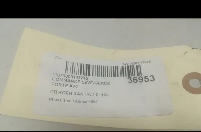 Commande lève-glace porte avant gauche Citroen XANTIA (X1_, X2_) 2.0 i 16v (1993-1998) occasion — photo 3