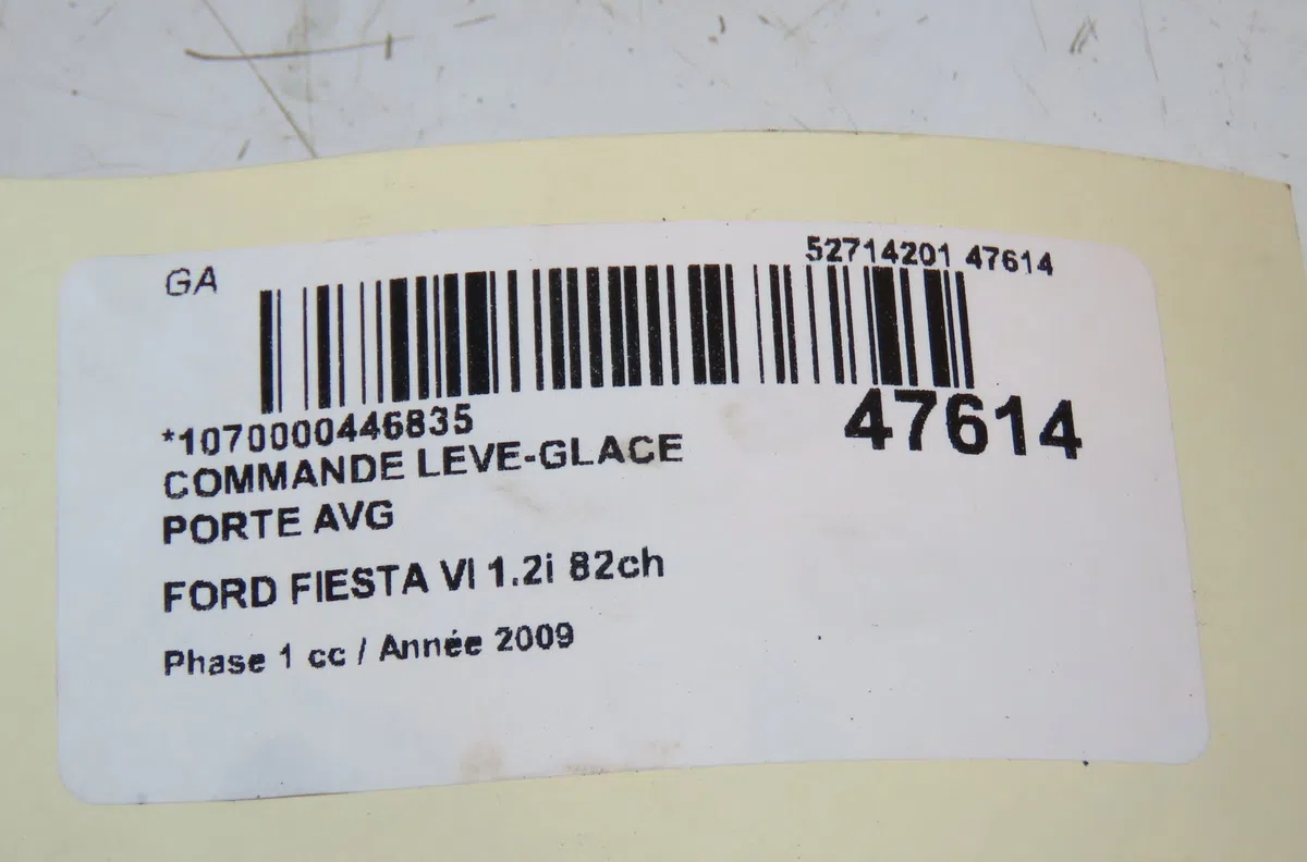Commande lève-glace porte avant gauche Ford FIESTA VI (CB1, CCN) 1.25 (2008-2017) 5 portes occasion — photo 3