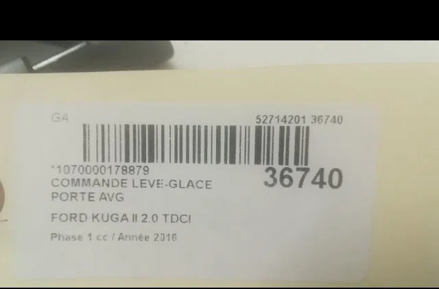 Commande lève-glace porte avant gauche Ford KUGA II (DM2) 2.0 tdci (2013-2014) occasion — photo 3