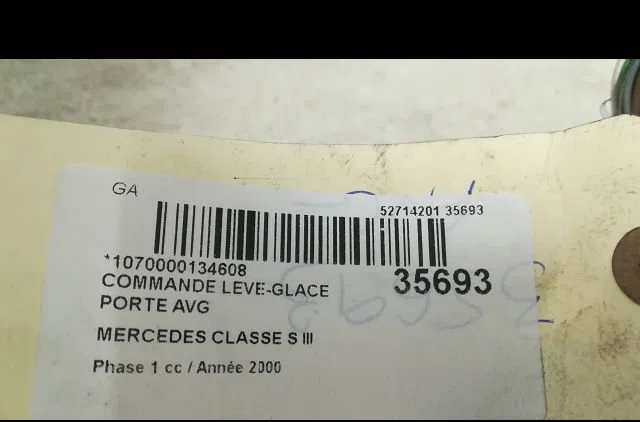 Commande lève-glace porte avant gauche Mercedes-benz CLASSE S (W220) S 600 (220.878, 220.178) (2000-2005) occasion — photo 3