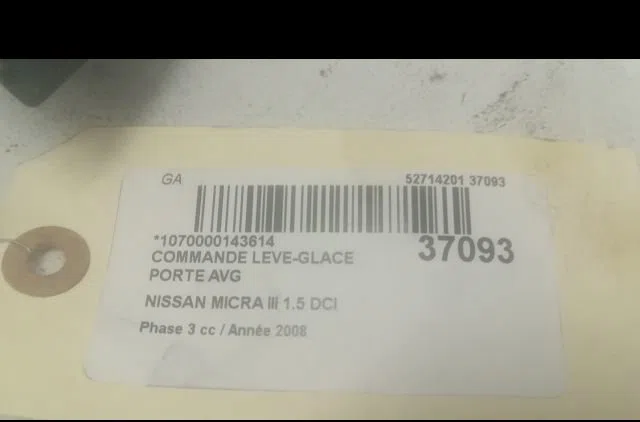 Commande lève-glace porte avant gauche NISSAN MICRA III 2008 occasion — photo 3