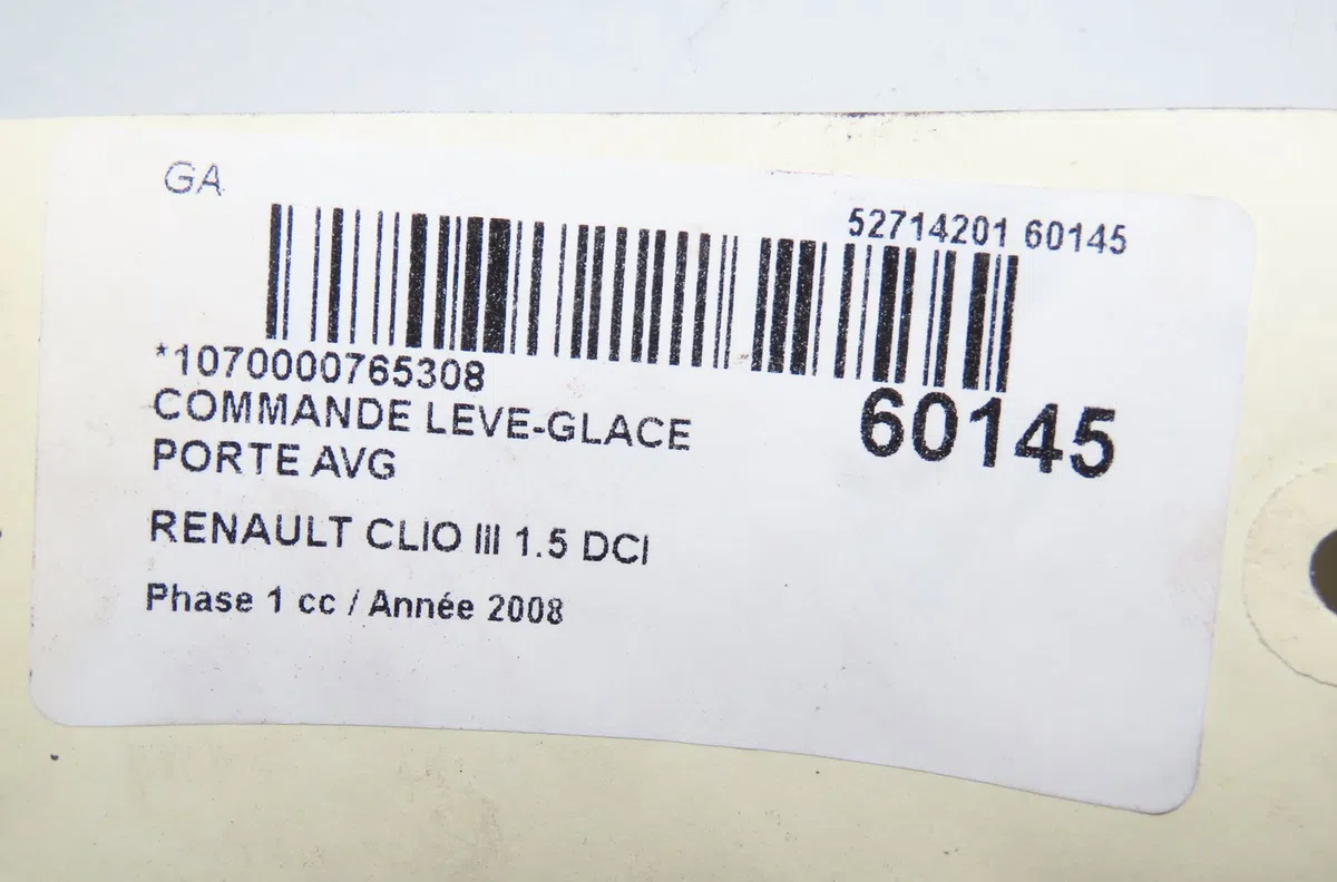 Commande lève-glace porte avant gauche Renault CLIO III (BR0-1, CR0-1) 1.5 dci (br17, cr17) (2005-2012) 5 portes occasion — photo 3