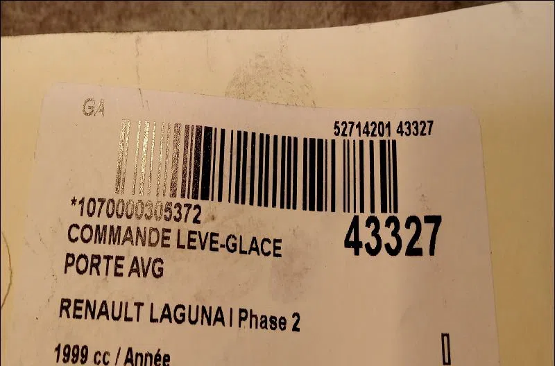 Commande lève-glace porte avant gauche Renault LAGUNA I (B56_, 556_) 2.0 (556a) (1999-2001) occasion — photo 3