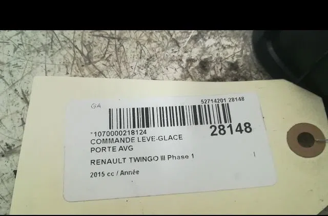 Commande lève-glace porte avant gauche RENAULT TWINGO III 2015 occasion — photo 3