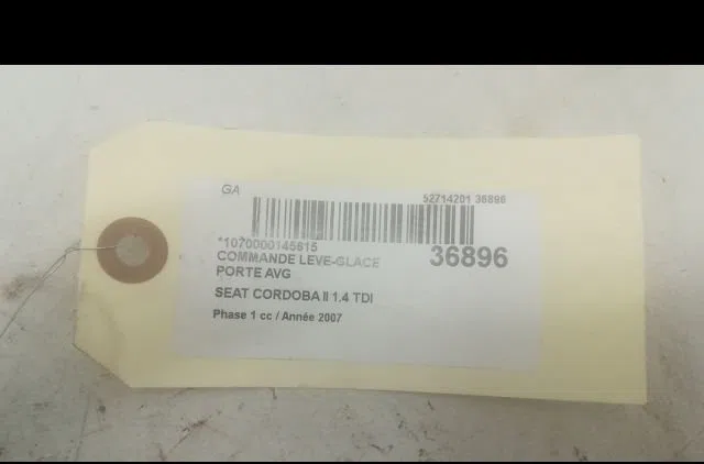 Commande lève-glace porte avant gauche Seat CORDOBA (6L2) 1.4 tdi (2002-2005) occasion