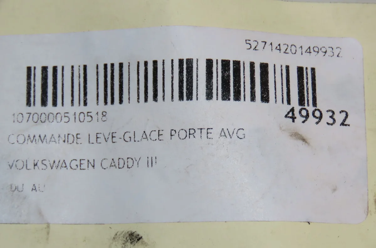 Commande lève-glace porte avant gauche Volkswagen CADDY III Camionnette-Monospace (2KA, 2KH, 2CA, 2CH) 1.9 tdi 4motion (2008-2010) occasion — photo 4