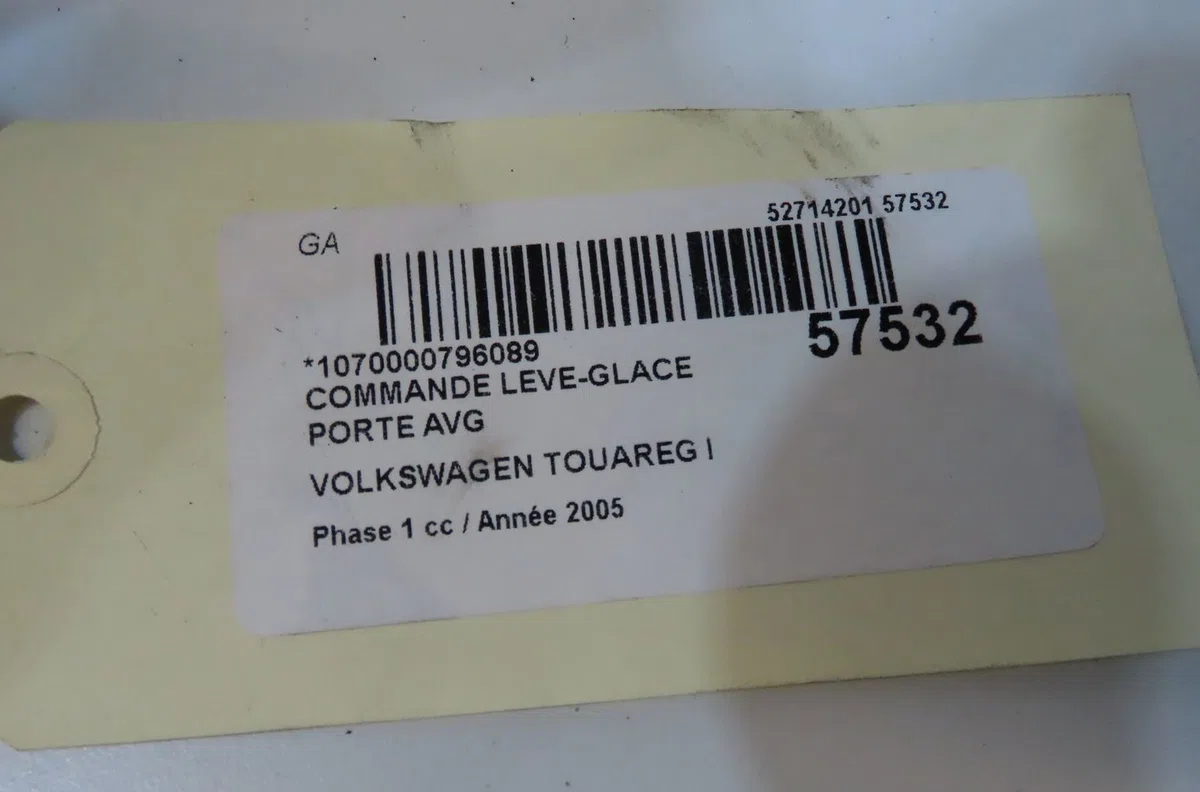 Commande lève-glace porte avant gauche Volkswagen TOUAREG (7LA, 7L6, 7L7) 2.5 r5 tdi (2003-2010) occasion — photo 4