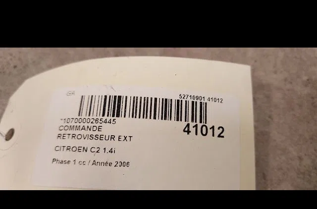 Commande rétroviseurs extérieures électriques Citroën C2 (JM_) 1.4 (2003-2009) 3 portes occasion — photo 2