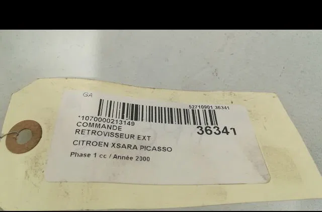 Commande rétroviseurs extérieures électriques Citroen XSARA PICASSO (N68) 1.8 16v (2000-2005) occasion — photo 3