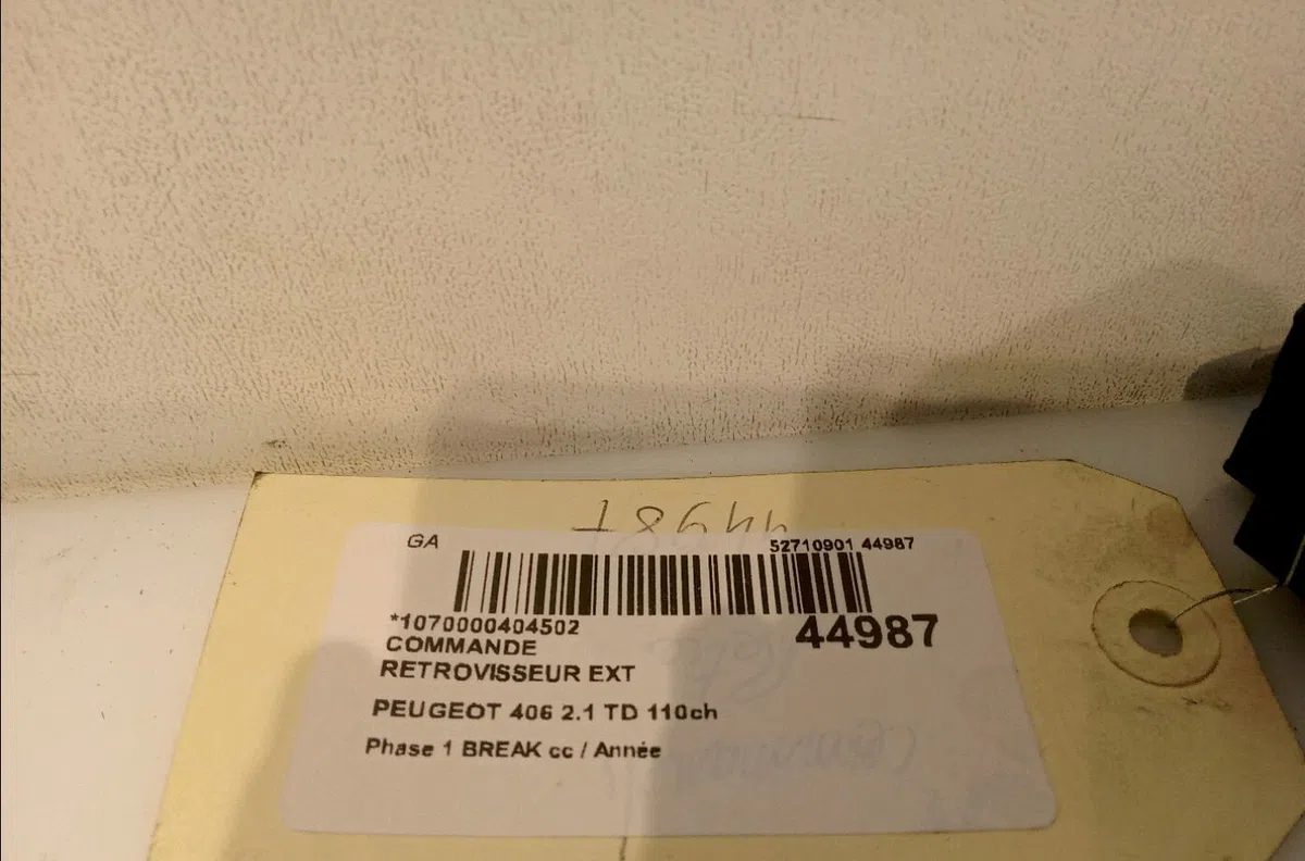 Commande rétroviseurs extérieures électriques Peugeot 406 Break (8E-F) 2.1 td 12v (1996-2004) occasion — photo 3