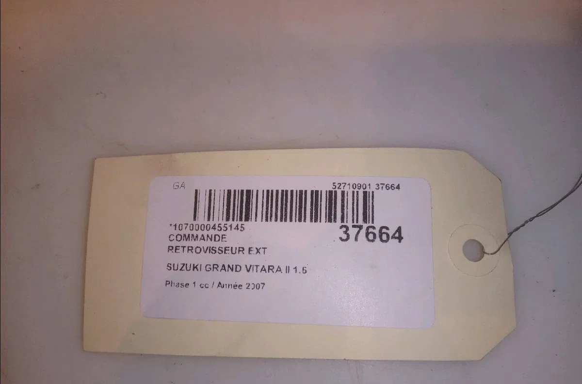 Commande rétroviseurs extérieures électriques Suzuki GRAND VITARA II (JT, TE, TD) 1.6 traction intégrale (jb416) (2005-2015) occasion — photo 4
