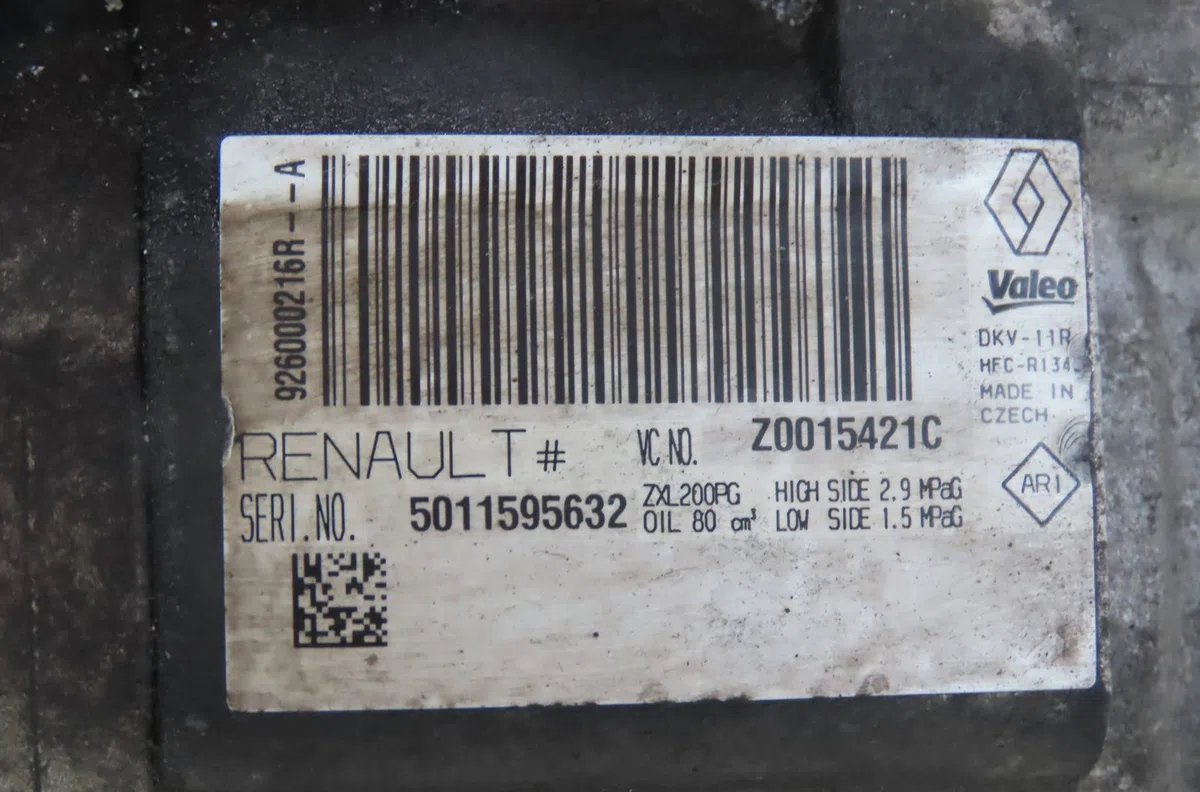 Compresseur air conditionne Dacia LOGAN MCV II Tce 90 (k8m1) (2013) occasion — photo 2
