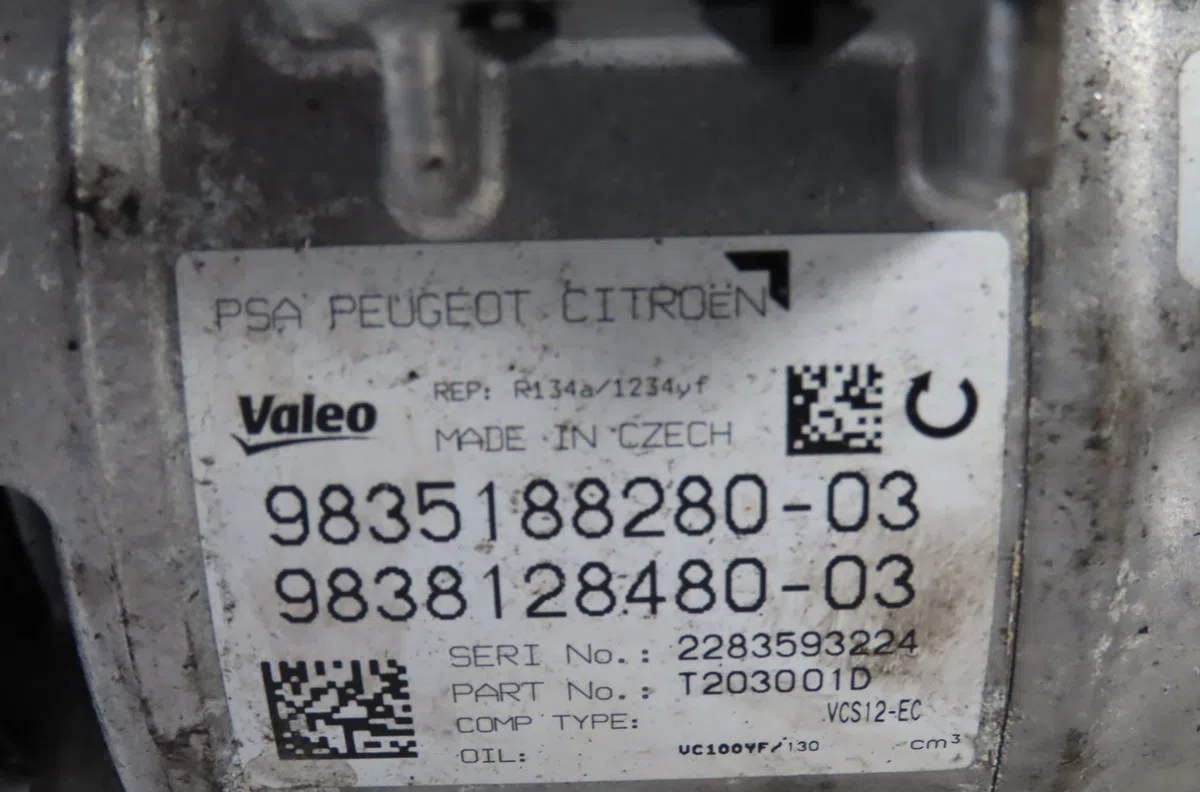 Compresseur air conditionne Peugeot 5008 II (MC_, MJ_, MR_, M4_) 1.6 puretech 180 (2018) occasion — photo 2