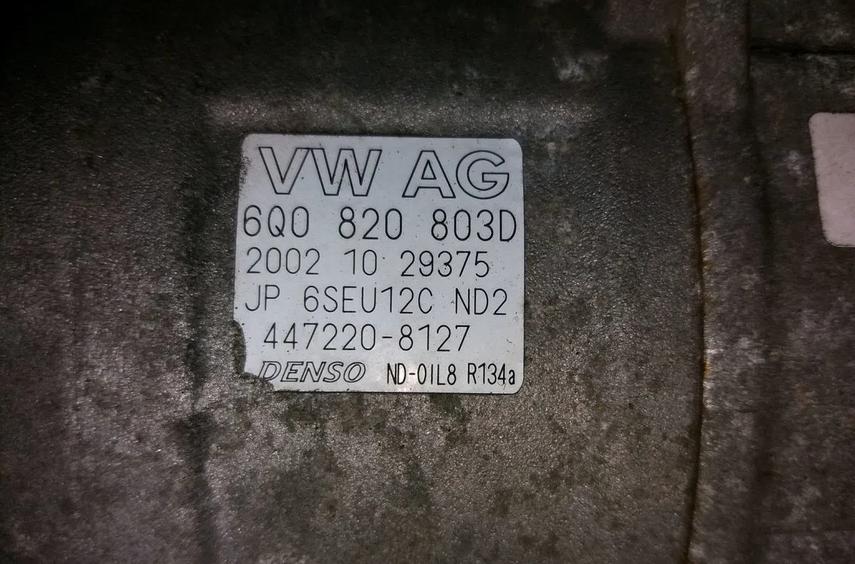 Compresseur air conditionne Volkswagen POLO (9N_, 9A_) 1.4 16v (2001-2008) occasion — photo 2