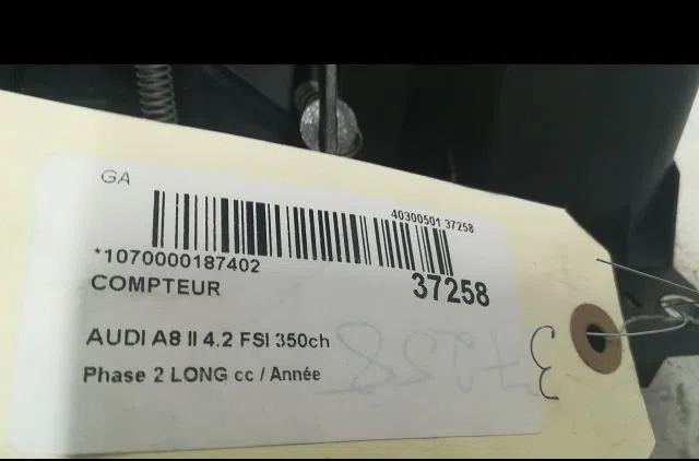 Compteur Audi A8 D3 (4E2, 4E8) 4.2 fsi quattro (2006-2010) occasion — photo 3