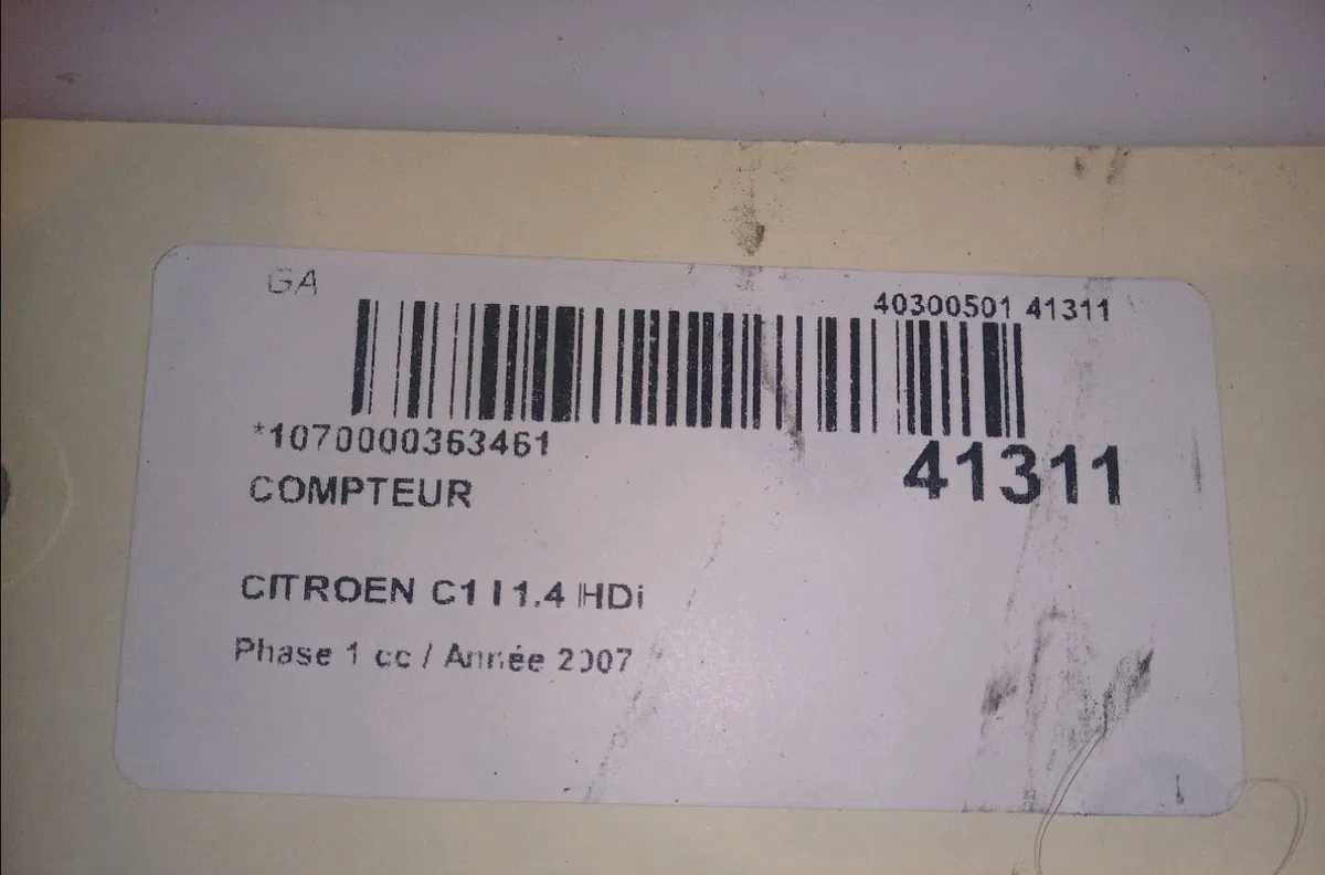 Compteur CITROEN C1 I 2007 occasion — photo 4