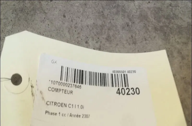 Compteur Citroen C1 (PM_, PN_) 1.0 (2005-2014) 5 portes occasion — photo 3