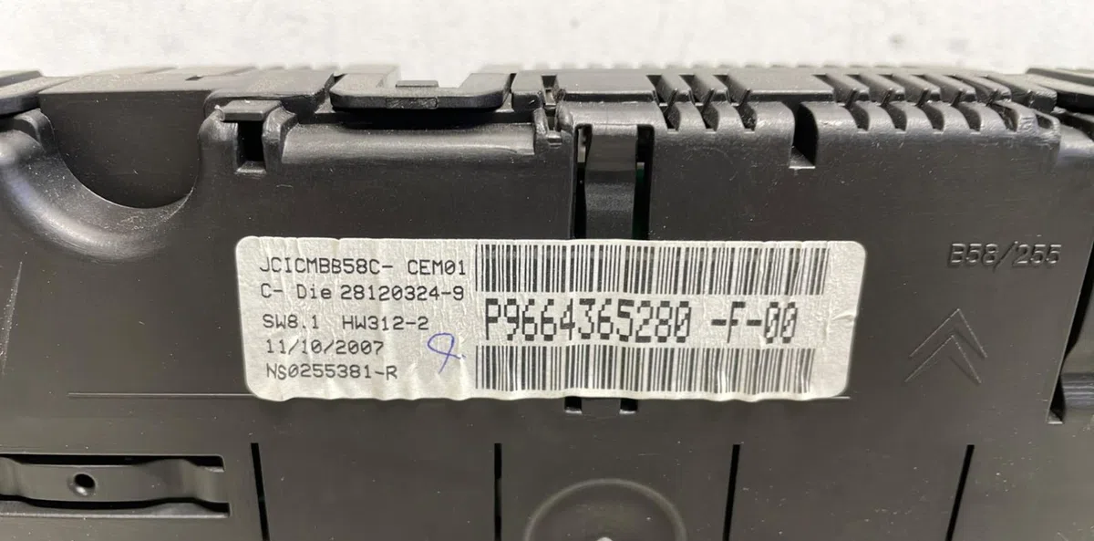 Compteur Citroen C4 PICASSO I Monospace (UD_) 1.6 hdi (2007-2013) 5 portes occasion — photo 2