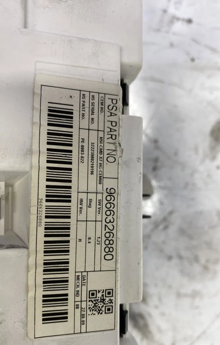 Compteur Citroen C5 III (RD_) 2.0 hdi 140 (2008) 4 portes occasion — photo 2