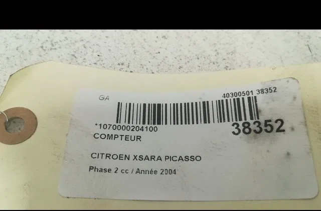 Compteur Citroen XSARA PICASSO (N68) 1.6 hdi (2004-2011) 5 portes occasion — photo 3
