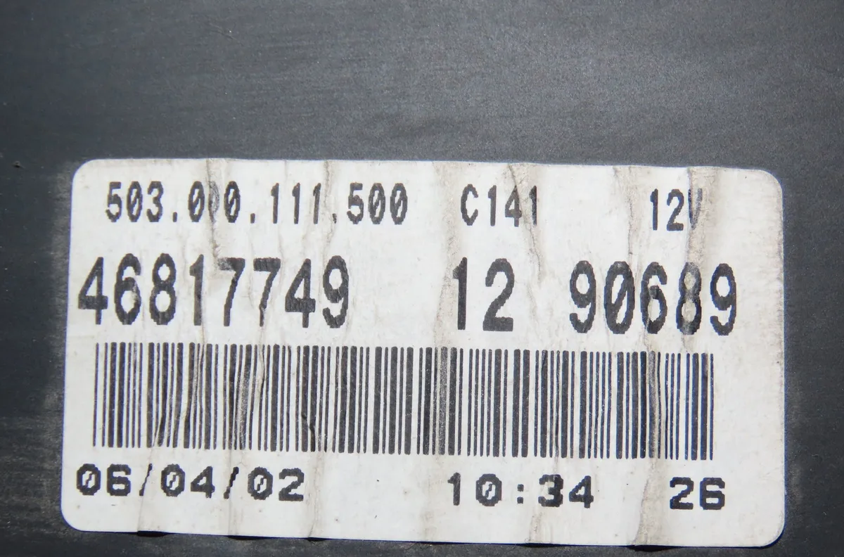 Compteur Fiat DOBLO Monospace (119_, 223_) 1.9 d (223axb1a) (2001) occasion — photo 4