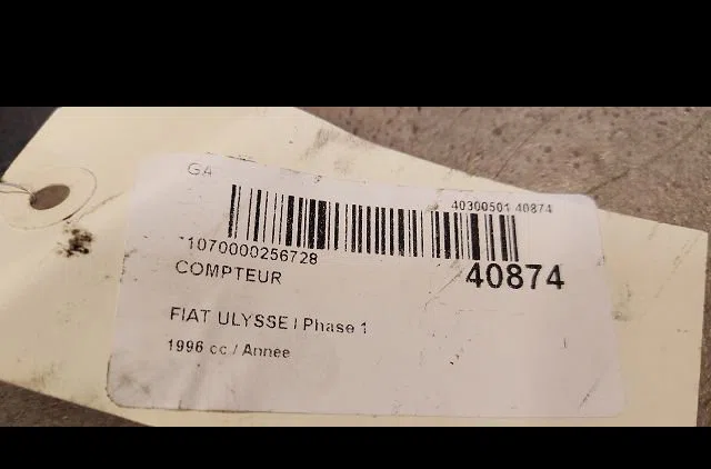 Compteur Fiat ULYSSE (220_) 2.0 (220.ac5) (1994-2002) occasion — photo 3