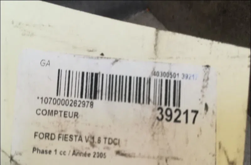 Compteur Ford FIESTA V (JH_, JD_) 1.6 tdci (2004-2008) occasion — photo 3
